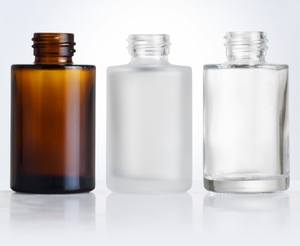 Hotsale platte schouder 30ml 40ml 50ml transparante serum glazen fles met druppelaar en gepersonaliseerd logo - Product Image 4