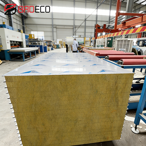 Panel Sándwich de Lana de Roca de 50 mm de Espesor, Aislante Térmico, Impermeable, Ignífugo y Hermético para Paredes de Talleres - Product Image 1