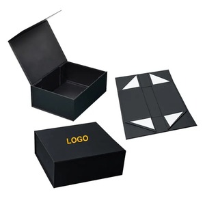 Luxury magnetic closure <b>foldable</b> cardboard gift <b>box</b> packaging coated paper <b>box</b> can be customized according to needs - Product Image 1