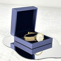 Caja de Embalaje de Joyería de Lujo Moderna con Logotipo Personalizado en Relieve para Juego de Collar, Pendientes y Pulsera - Color y Tamaño Personalizables
