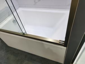 <span class=keywords><strong>Prix</strong></span> de gros <span class=keywords><strong>Cabine</strong></span> de <span class=keywords><strong>douche</strong></span> en or Salle de bain moderne sans cadre droite en verre trempé Salle de bain Bypass Porte de <span class=keywords><strong>douche</strong></span> coulissante - Product Image 4