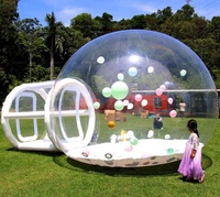 Globe à neige gonflable transparent de 8 pieds pour cabine photo, idéal pour la décoration de fêtes de Noël et d'événements