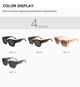 2025 nouveau logo personnalisé nuances lunettes de soleil en gros Offre Spéciale acétate lunettes de soleil unisexe concepteur cadre carré lunettes de soleil - Product Image 2