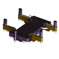 AGV omnidirectionnel OEM de 30 tonnes pour la fabrication mécanique, levage de charges lourdes, nivellement hydraulique, véhicule robotisé à guidage automatique