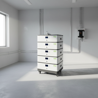 Batterie au lithium pour stockage d'énergie domestique 40 kWh 48 V, système de stockage d'énergie domestique 51,2 V 300 Ah 560 Ah 600 Ah, batteries solaires LiFePO4 15 kWh
