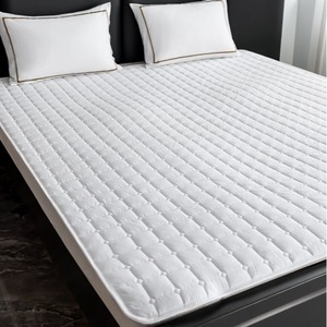 ขายส่งผ้าฝ้ายเทอร์รี่กันน้ํา 100% ไม่ก่อให้เกิดภูมิแพ้ผ้ารองกันเปื้อนที่นอนกันน้ําผ้าคลุมเตียงโรงแรม - Product Image 2