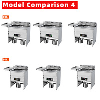 Friteuses électriques pour restaurants de Philadelphie, machine à frire les aliments, friteuse à poulet, empanadas, frites, friteuse à gaz commerciale
