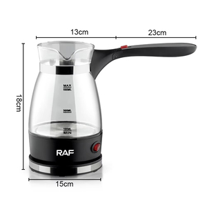 Cafetera Eléctrica de 600W, Cafetera Turca de Vidrio, Cafetera Italiana Mocha, Cafetera Griega Turca, Fácil de Usar en Casa u Oficina, Ideal para Regalo - Product Image 6