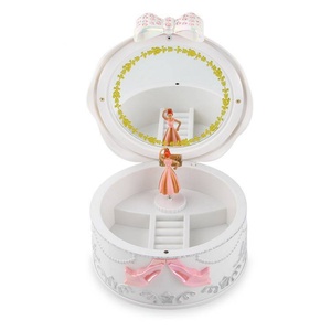 Wholesale Musical Jewelry <b>Box</b> Ballerina with <b>Mirror</b> Creative Makeup <b>Mirror</b> Jewelry Storage Packaging <b>Box</b> for Children - Product Image 3