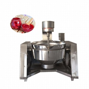 <b>Automatic</b> Stainless Steel Industrial Sauce Cooking and Mixing Pot With Mixer Electric Induction Kettle Cooker Machine - Product Image 1