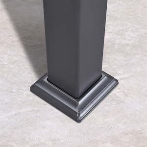 Bioclimatic Pare-soleil extérieur Pergola Toit de <span class=keywords><strong>jardin</strong></span> en verre rétractable Gazebos persienne en aluminium Cadre bois/plastique/alliage Balcon - Product Image 3