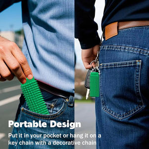 Porte-clés sensoriel tactile sans BPA, jouet anti-stress avec poignée à picots, outil portable pour soulager le stress au bureau - Product Image 5