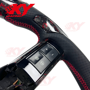 Volant personnalisé en fibre de carbone forgée avec LED et indicateur de régime pour Chrysler 300 300C SRT SRT8 Dodge Challenger RT Charger SXT - Product Image 3
