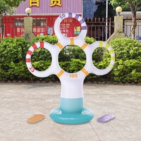 Cadre de lancer de sacs de sable gonflables personnalisé en usine, compétition amusante en plein air, cible de tir au basket-ball gonflable en PVC, jouet