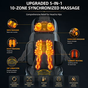 Cojín de Masaje Vibratorio Inteligente para Asiento de Auto Zhipin, Compresa Caliente, Portátil, Alivia <span class=keywords><strong>el</strong></span> Dolor de Cuerpo Completo <span class=keywords><strong>y</strong></span> <span class=keywords><strong>Cuello</strong></span> - Product Image 3