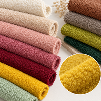Tissu d'ameublement en bouclette effet peluche, aspect laine d'agneau, pour canapé, fauteuil, coussin et mobilier – Vente en gros