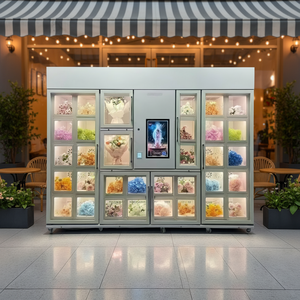 Distributeur automatique de fleurs fraîches DKM Smart 24/7, réfrigérateur automatique, boutique de roses naturelles, bouquet de fleurs fraîches - Product Image 1
