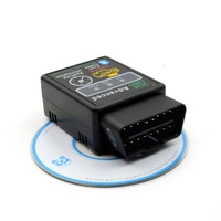 HH OBD Advanced MINI ELM327 V2.1 Negro, Adaptador Inalámbrico Bluetooth OBD2 para Automóvil, Herramienta de Escaneo CAN, Escáner Automotriz