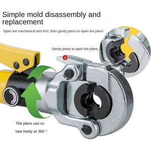 Alicates de Sujeción de Aluminio y Plástico de Grado Industrial CW-1632, Herramienta Hidráulica para Prensar Tuberías de Acero Inoxidable para Jardín - Product Image 4