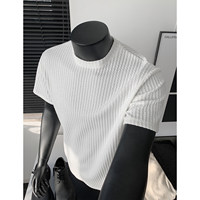 Nouvelle Collection Été 2026 – Chemise Décontractée Homme Brodé Tissé Respirant de Haute Qualité à Manches Courtes Coupe Ample – Vente en Gros