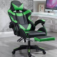 Chaise de bureau professionnelle 2026 en cuir PU avec repose-pieds, couleurs variées pour PC