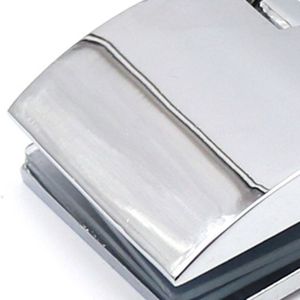 Charnière de porte en verre en acier inoxydable, ouverture à 180 degrés, surface miroir brillante pour accessoire de quincaillerie de porte de vitrine - Product Image 1