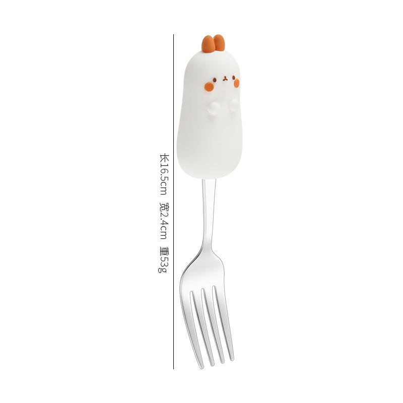 Pink Ear Rabbit - Fork (PVC Bag)