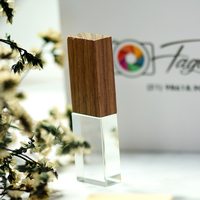Clé usb 128 personnalisée en cristal avec logo, 8 go, 16 go, 32 go, 64 go, 2.0 go