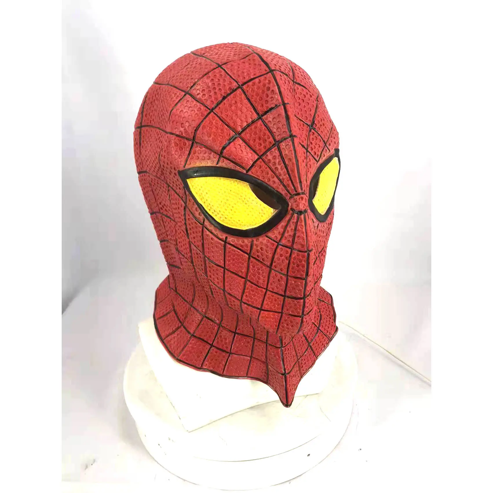 Máscara de fiesta de personaje de la famosa película, Spiderman, cabeza de goma