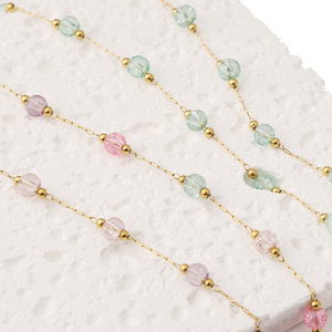 Handmade Glass <b>Bead</b> Chain Green Color Crystal Rhinestone Women's Fashion <b>Bracelet</b> Jewelry Accessory - Product Image 3
