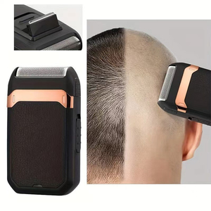 Rasoir électrique portable rechargeable pour homme, rasoir à <span class=keywords><strong>barbe</strong></span>, mini rasoir sans fil pour les voyages - Product Image 2