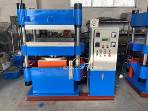 실험실용 전기 가열 플랫 플레이트 고무 가황 프레스 기계, 실리콘 성형 시험기용 PLC 온도 제어 - Product Image 2