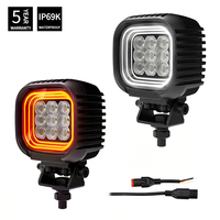 Luz Auxiliar LED Todoterreno de 4 Pulgadas, Haz de Luz Amplio, Ámbar, DRL, Emark, Patentado, IP68, Lámpara LED Todoterreno para Camioneta 4x4, ATV, UTV