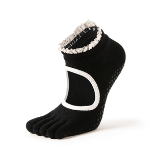 Bán Sỉ <span class=keywords><strong>Lacy</strong></span> Đầy Đủ Ngón Chân Backless Vớ Yoga Cho Phụ Nữ Năm Ngón Tay Tách Chống-Vớ Trượt Cho Tập Thể Dục Trong Nhà - Product Image 6