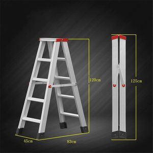 Aluminum A-Frame Step <b>Ladder</b> Portable Household <b>Ladder</b> for Indoor Decoration Home Maintenance - Product Image 5