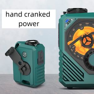 Radio d'urgence solaire multifonctionnelle à manivelle FM/AM/WB/SW Lampe de poche à LED Banque d'énergie SOS <span class=keywords><strong>Alarme</strong></span> - Product Image 5