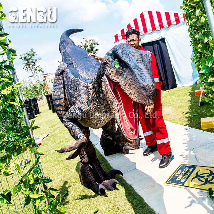 Speeltoestellen Grappige Animatronic Dinosaurus Kostuum Marionet