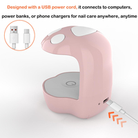 Secador de Uñas Profesional H2 Ligero, Eficiente en Espacio, con USB Tipo-C, Lámpara LED UV Mini para Curado Rápido