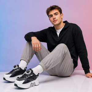 Mode Deformeerbare Roller Sneakers 2-in-<span class=keywords><strong>1</strong></span> Skate schoenen Intrekbare Verborgen Wielen Draaibare Gesp Aangepaste Logo voor Streetwear - Product Image 6
