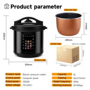 Cuisinière électrique à pression multifonctionnelle intelligente, portable, à économie d'énergie, de luxe, pour la cuisine, usage commercial et domestique - Product Image 6
