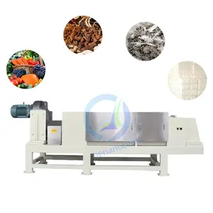 Industry Dehydrator Machine Price Kitchen Food Waste Garbage Disposer Screw Press Liquid Solid Separator