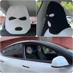 Balaclava tricotée à 3 trous, masque facial intégral, chaud et coupe-vent pour l'hiver, idéal pour le cyclisme, le ski, les sports de plein air et les activités tactiques. - Product Image 5