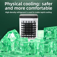 Enfriador de Aire con Ahorro de Energía y Enfriamiento por Agua, con Control Remoto para el Hogar, Agrega Hielo y Agua, Temporizador de 3 Velocidades, 2-8 Horas