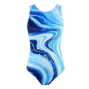 Custom-made, high-quality girls' metal-accented sleeveless rhinestone <b>gymnastics</b> <b>leotard</b> and <b>shorts</b> - Product Image 1