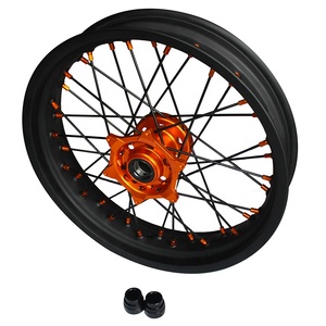 Ruedas de Motocicleta Supermoto de <span class=keywords><strong>17</strong></span> Pulgadas con 36 Radios, Llantas de Aleación Anodizada en Negro Mate, para KTM EXC SXF SX 250 <span class=keywords><strong>300</strong></span> 450 - Product Image 6