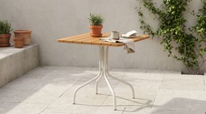 [BeNK] Table de repas d'extérieur très vendue pour jardin, véranda, cour arrière, pelouse, avec plateau en bois d'acacia certifié FSC - Product Image 4