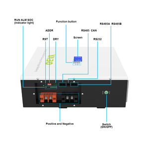 5kWh 48V Solarenergie 51,2V 100Ah Lithium-Wandbatterie LiFePO4-Pack mit BMS für netzunabhängige Systeme - Product Image 2