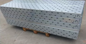 Gouttière de câbles perforée Q235, aluminium, FRP, gouttière de câbles perforée de type droit, gouttière de câbles personnalisée avec accessoires - Product Image 4