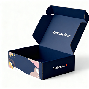 Vente flash - Boîte d'emballage en carton ondulé carré noir personnalisée avec logo noir pour pièces automobiles, pliable, pour l'expédition par courrier aérien - Product Image 4