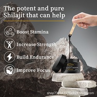 Meilleure vente de pâte de résine de Shilajit pure 30g pressée à froid de qualité alimentaire Source directe d'usine à haute teneur en antioxydants certifiée GMP
